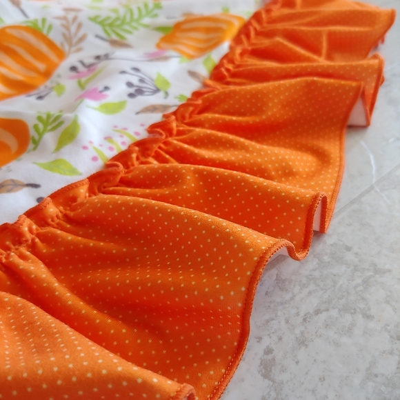 Boutique Fall Holiday Pumpkin Patch Dress Girls Size 7 (3XL) - Picture 6 of 9